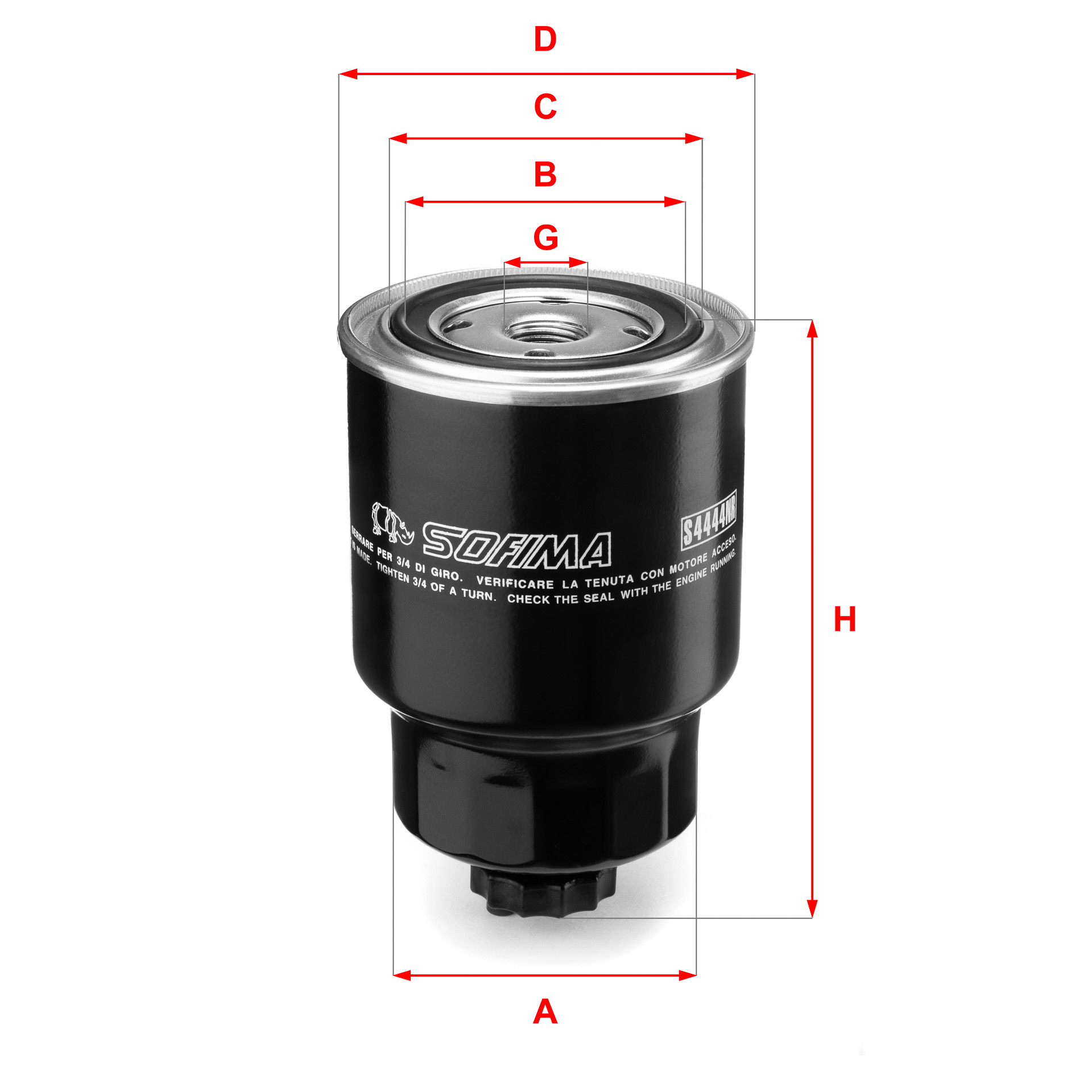 Brandstoffilter Sofima S 4444 NR