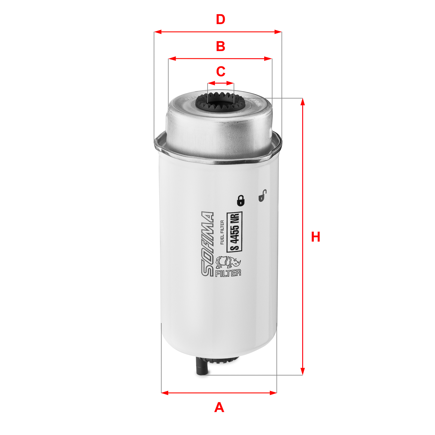 Brandstoffilter Sofima S 4455 NR