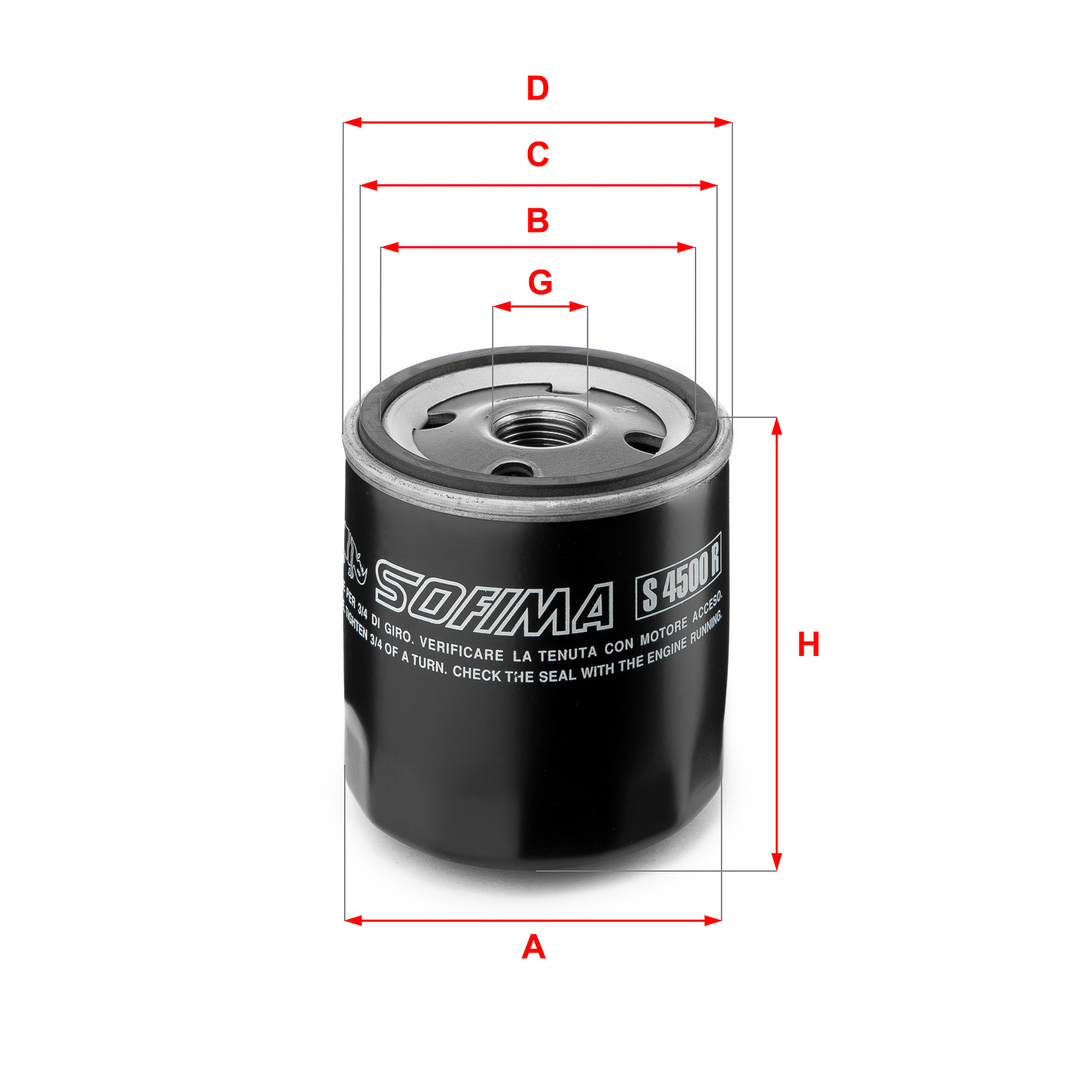 Oliefilter Sofima S 4500 R