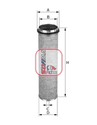Luchtfilter Sofima S 7336 A