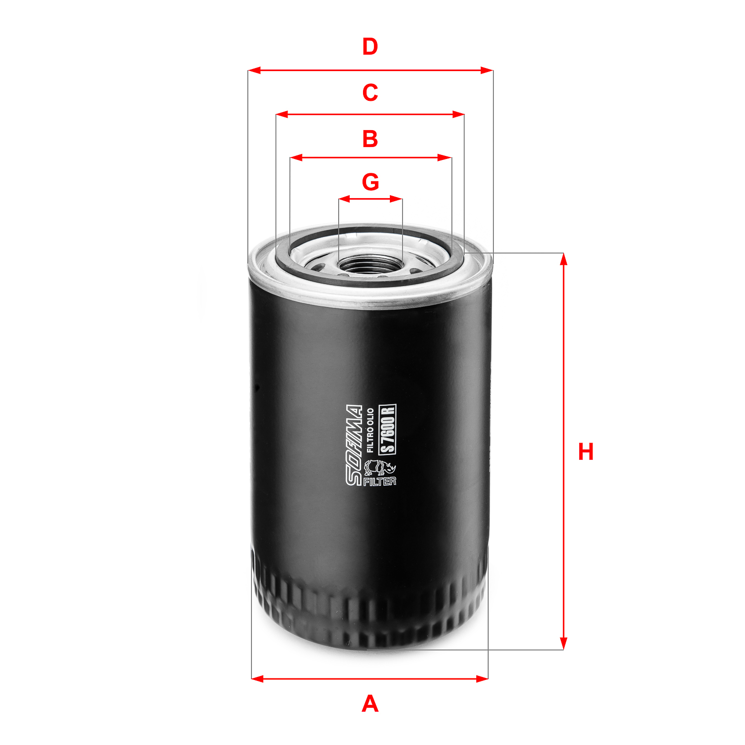 Oliefilter Sofima S 7600 R