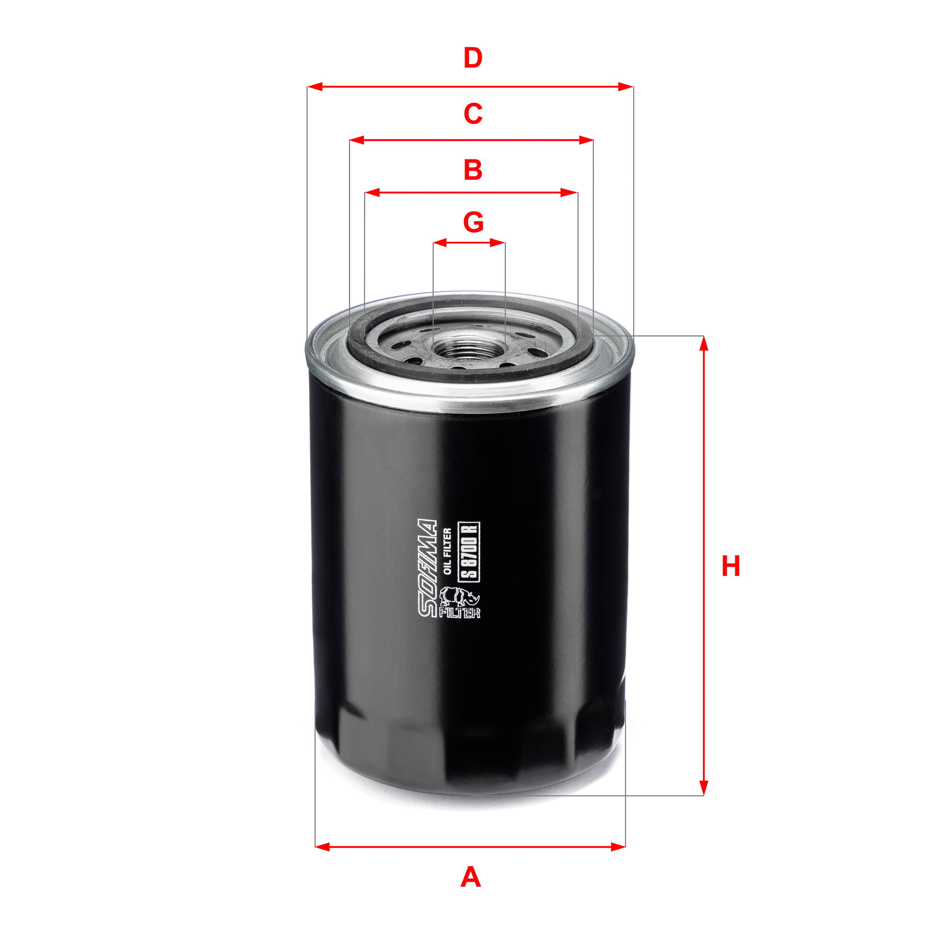 Oliefilter Sofima S 8700 R