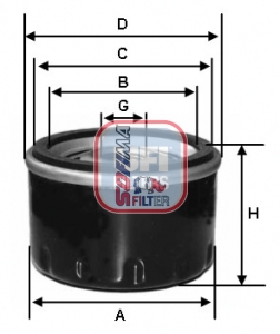 Oliefilter Sofima S 2327 R