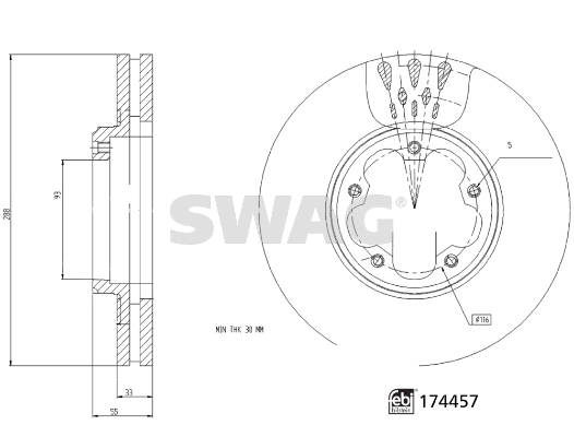 Swag Remschijven 33 10 2209