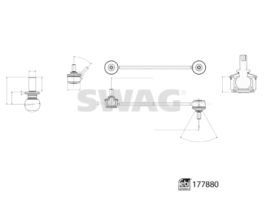 Swag Stabilisatorstang 33 10 4347