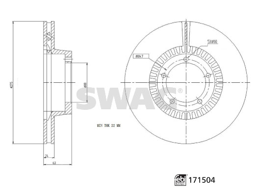 Swag Remschijf 33 10 5066