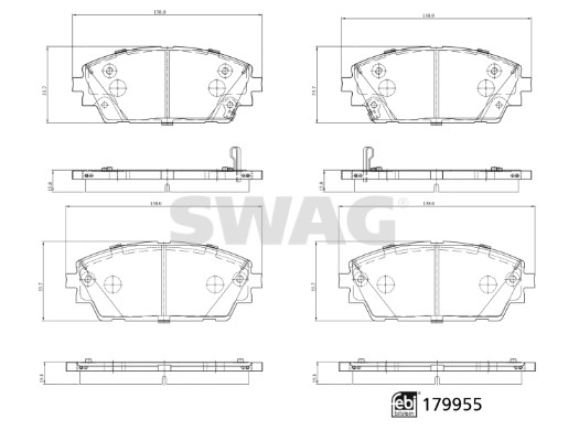 Remblokset Swag 33 10 5574