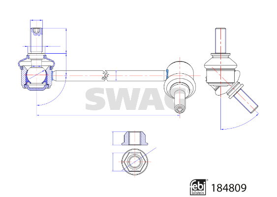 Stabilisatorstang Swag 33 10 9579