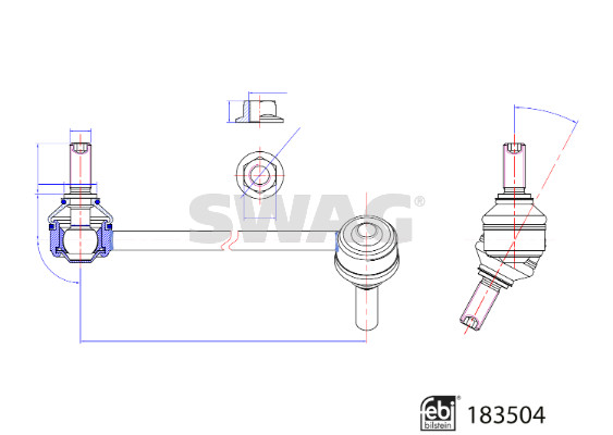 Stabilisatorstang Swag 33 10 9695