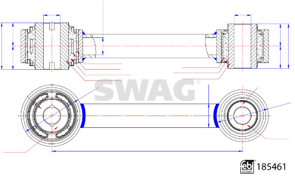 Stang/Steun wielophanging Swag 33 10 9927