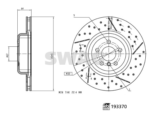 Remschijf Swag 33 11 1213