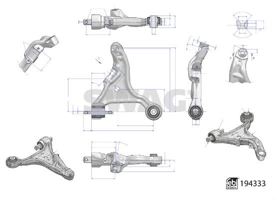 Draagarm, wielophanging Swag 33 11 1585