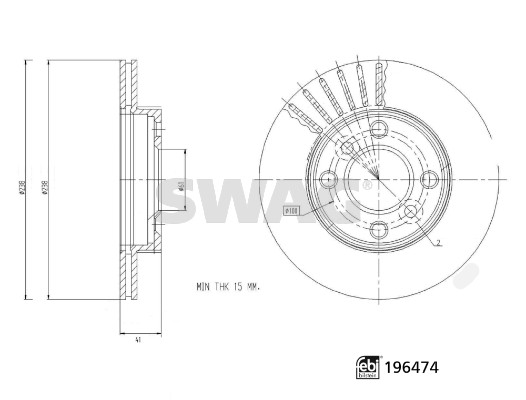 Swag Remschijf 33 11 2182
