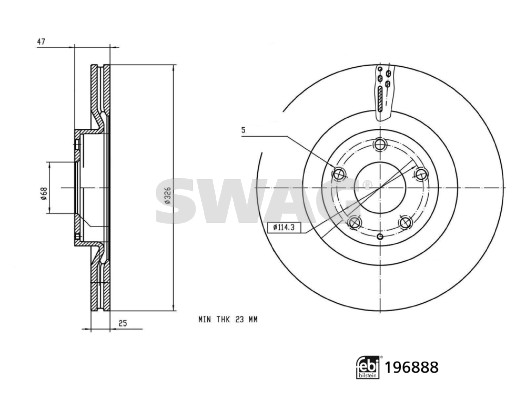Swag Remschijf 33 11 2371