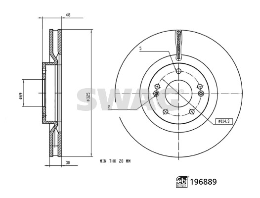 Remschijf Swag 33 11 2372