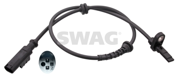 ABS sensor Swag 40 10 0988