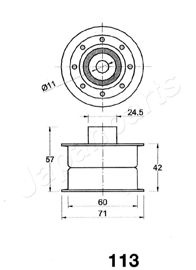 Japanparts Geleiderol distributieriem BE-113