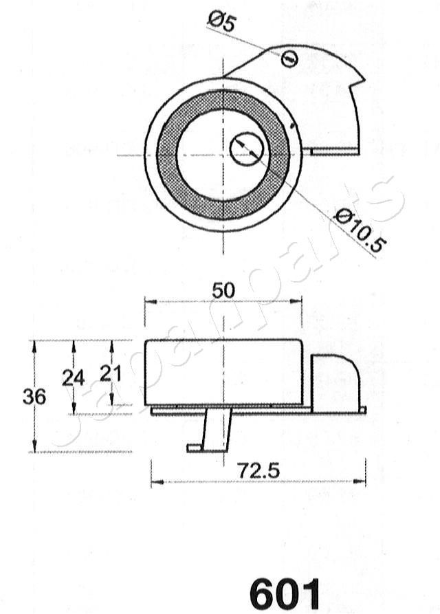 Japanparts Geleiderol distributieriem BE-601