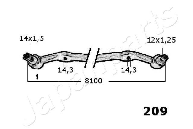 Japanparts Spoorstang CR-209