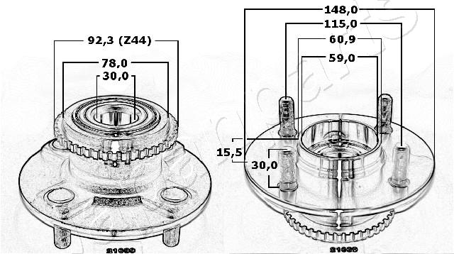 Japanparts Wielnaaf KK-21039