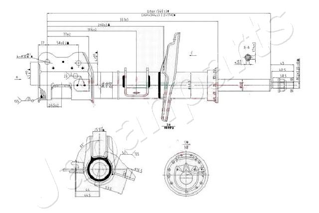 Schokdemper Japanparts MM-00158