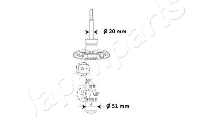 Schokdemper Japanparts MM-00975