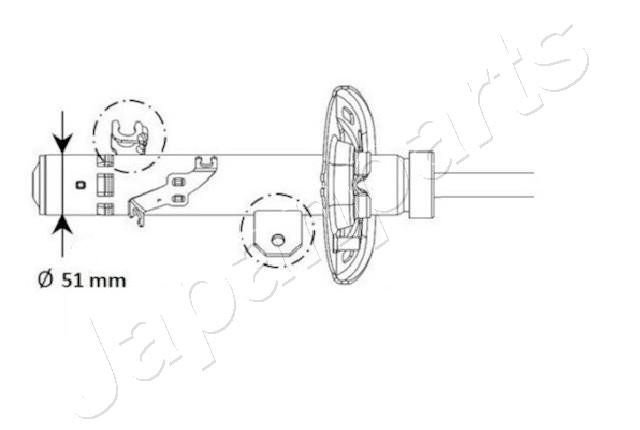 Schokdemper Japanparts MM-01130