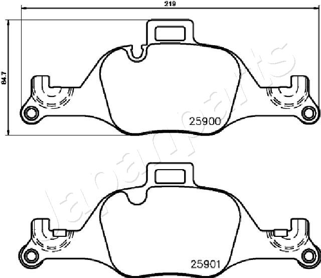 Japanparts Remblokset PA-0128AF