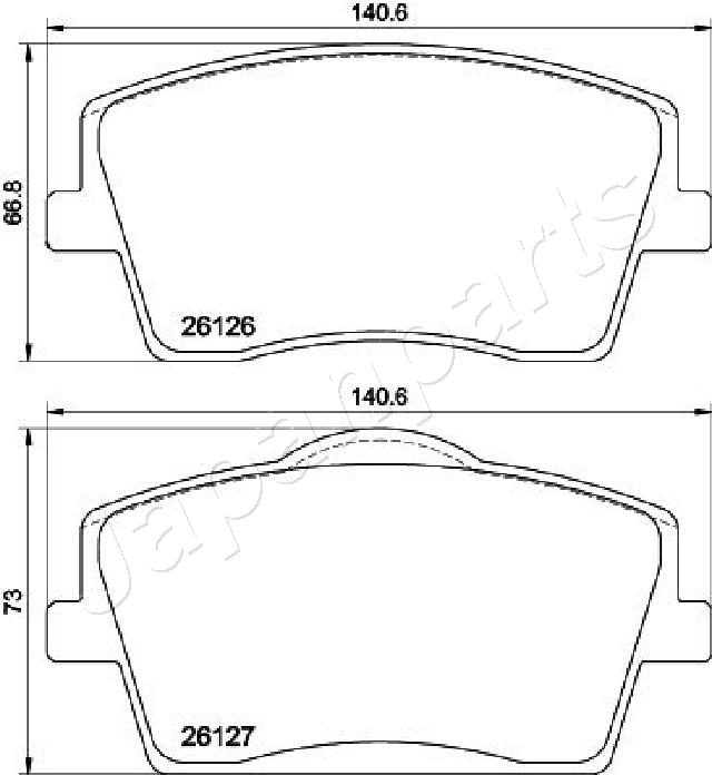Japanparts Remblokset PA-0353AF