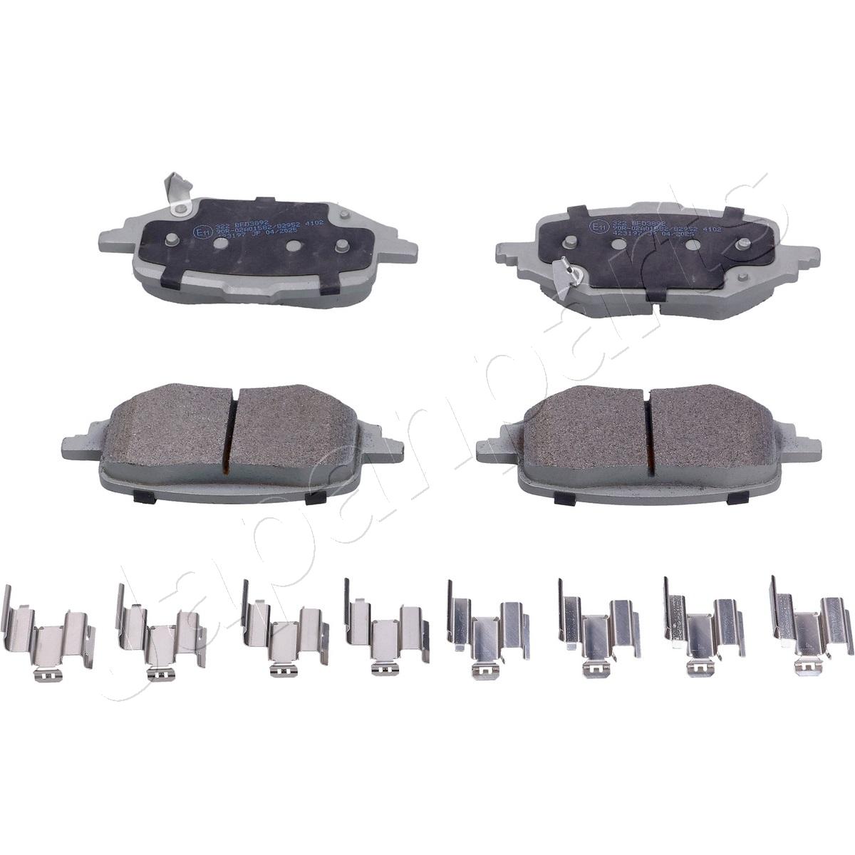 Remblokkenset, schijfrem Japanparts PP-322AF