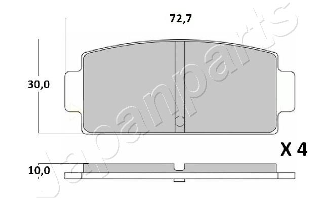 Japanparts Remblokset PP-MC01