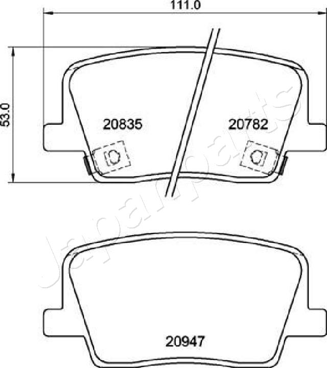 Japanparts Remblokset PP-S03AF