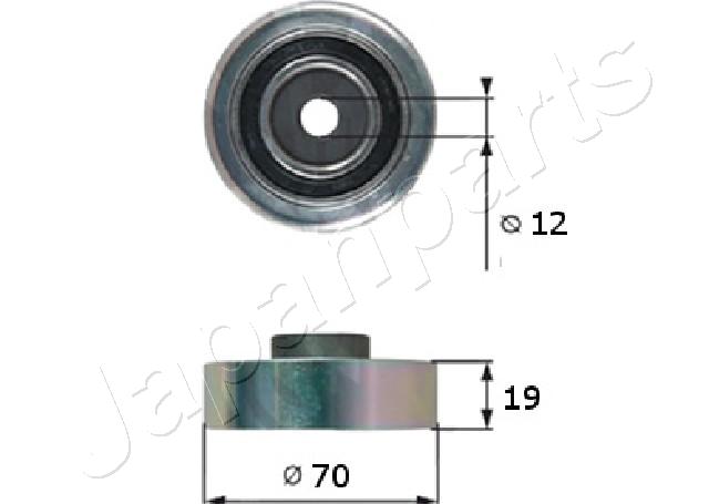 Geleiderol (poly) V-riem Japanparts RP-815