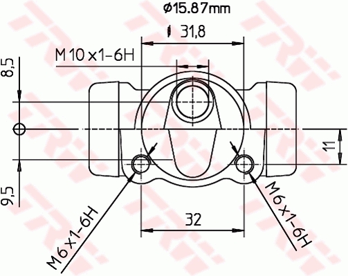 TRW Wielremcilinder BWB139