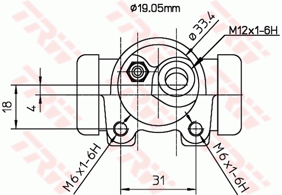 TRW Wielremcilinder BWD114