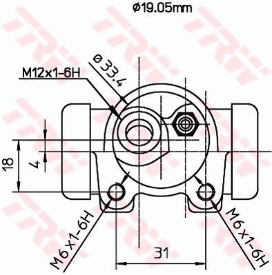 TRW Wielremcilinder BWD115