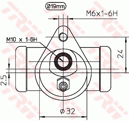 TRW Wielremcilinder BWD122
