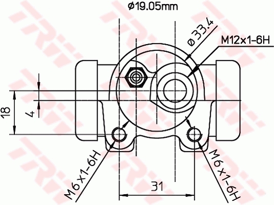 TRW Wielremcilinder BWD129