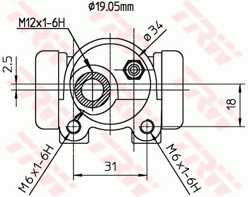 TRW Wielremcilinder BWD134