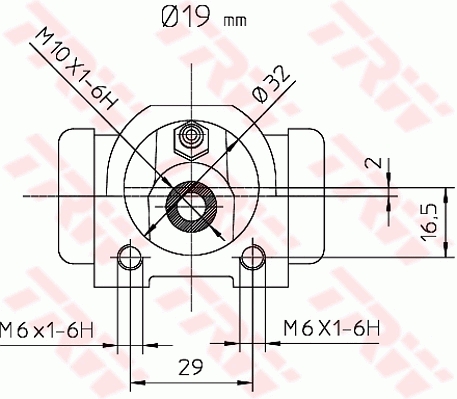 TRW Wielremcilinder BWD302