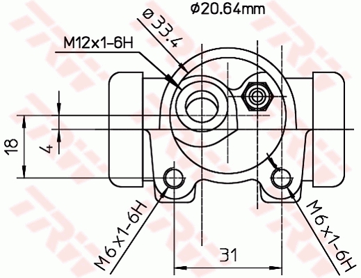 TRW Wielremcilinder BWF155