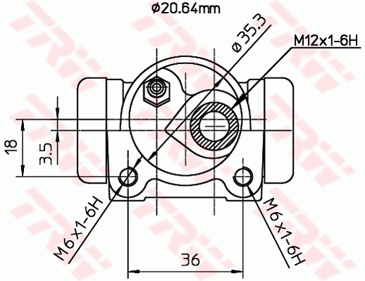 TRW Wielremcilinder BWF158