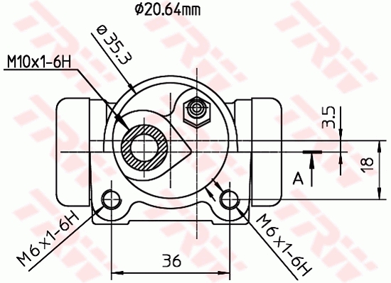 TRW Wielremcilinder BWF160