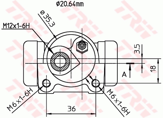 TRW Wielremcilinder BWF168