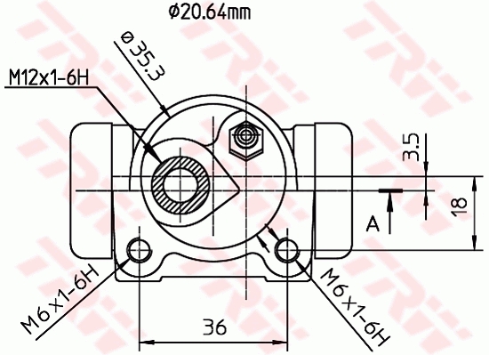 TRW Wielremcilinder BWF170