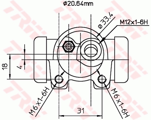 TRW Wielremcilinder BWF250