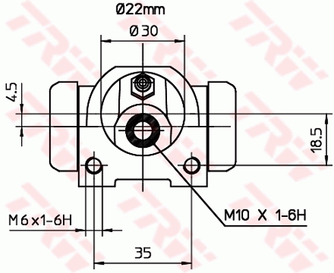 TRW Wielremcilinder BWF253