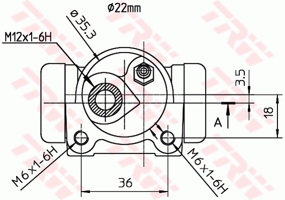 TRW Wielremcilinder BWH114