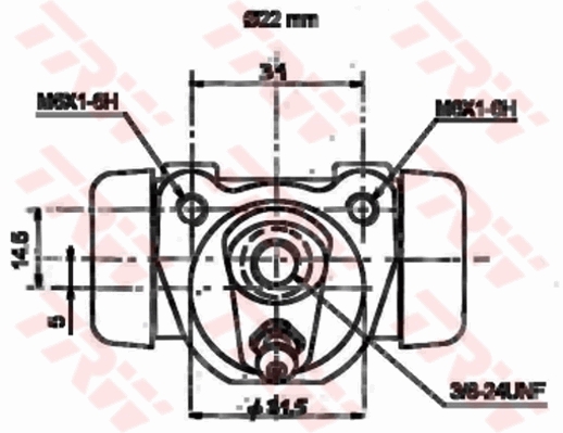 TRW Wielremcilinder BWH175