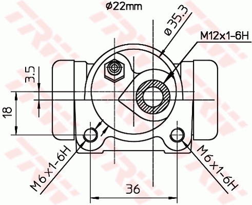 TRW Wielremcilinder BWH186